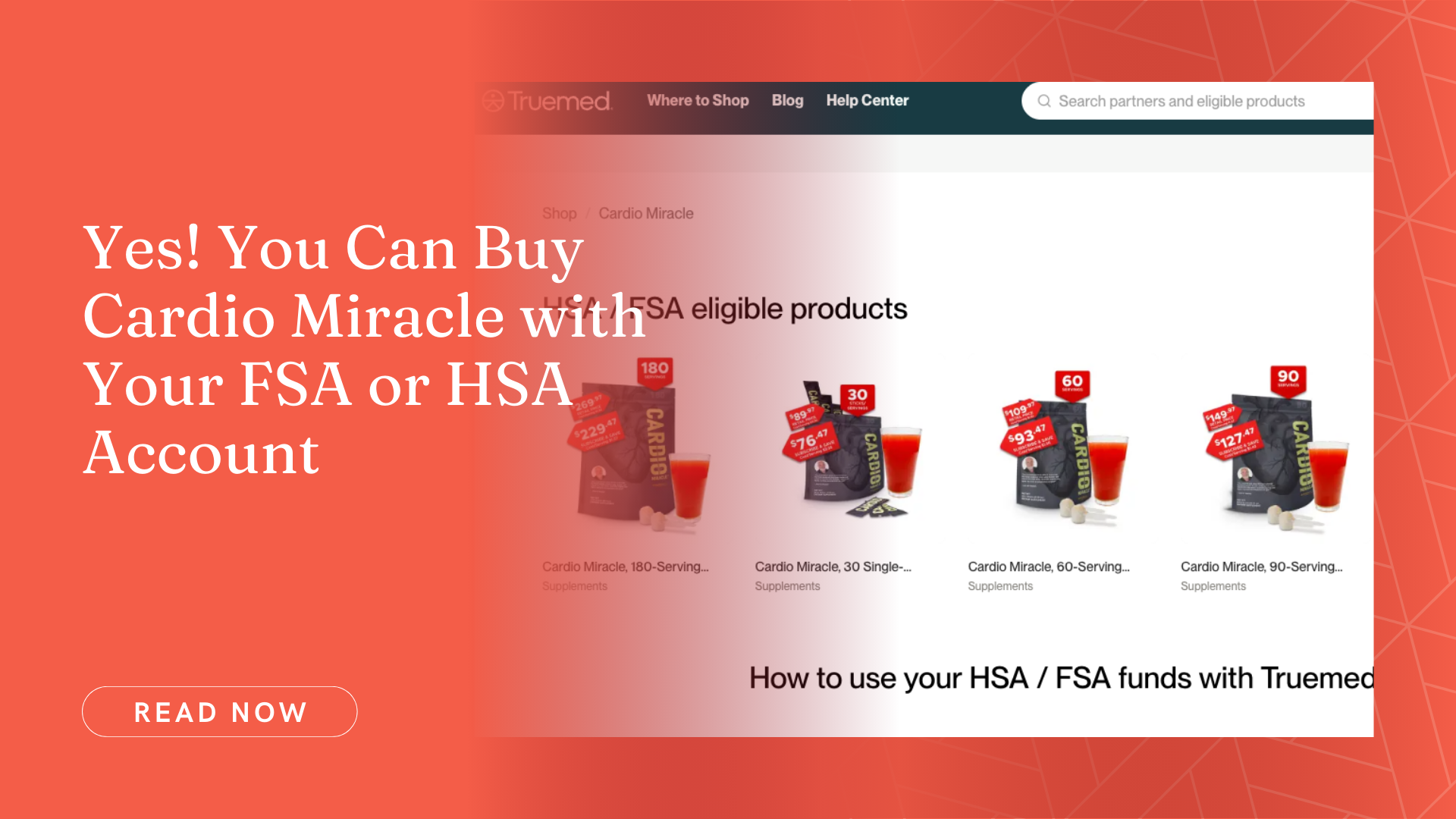 Yes! You Can Buy Cardio Miracle with Your FSA or HSA Account