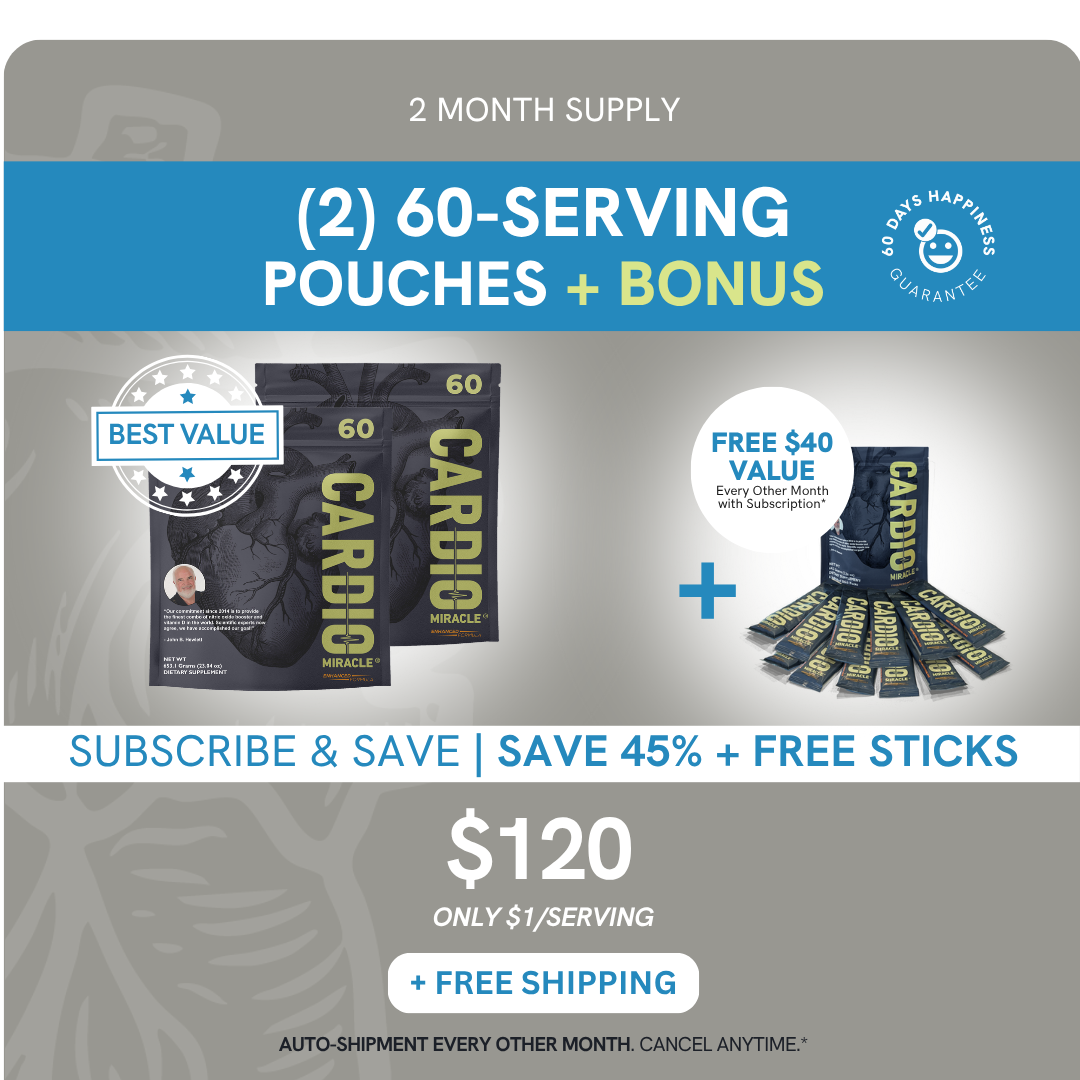 Vets Only 2-Month Supply (2 × 60-Serving Pouches + 12 Bonus Sticks)