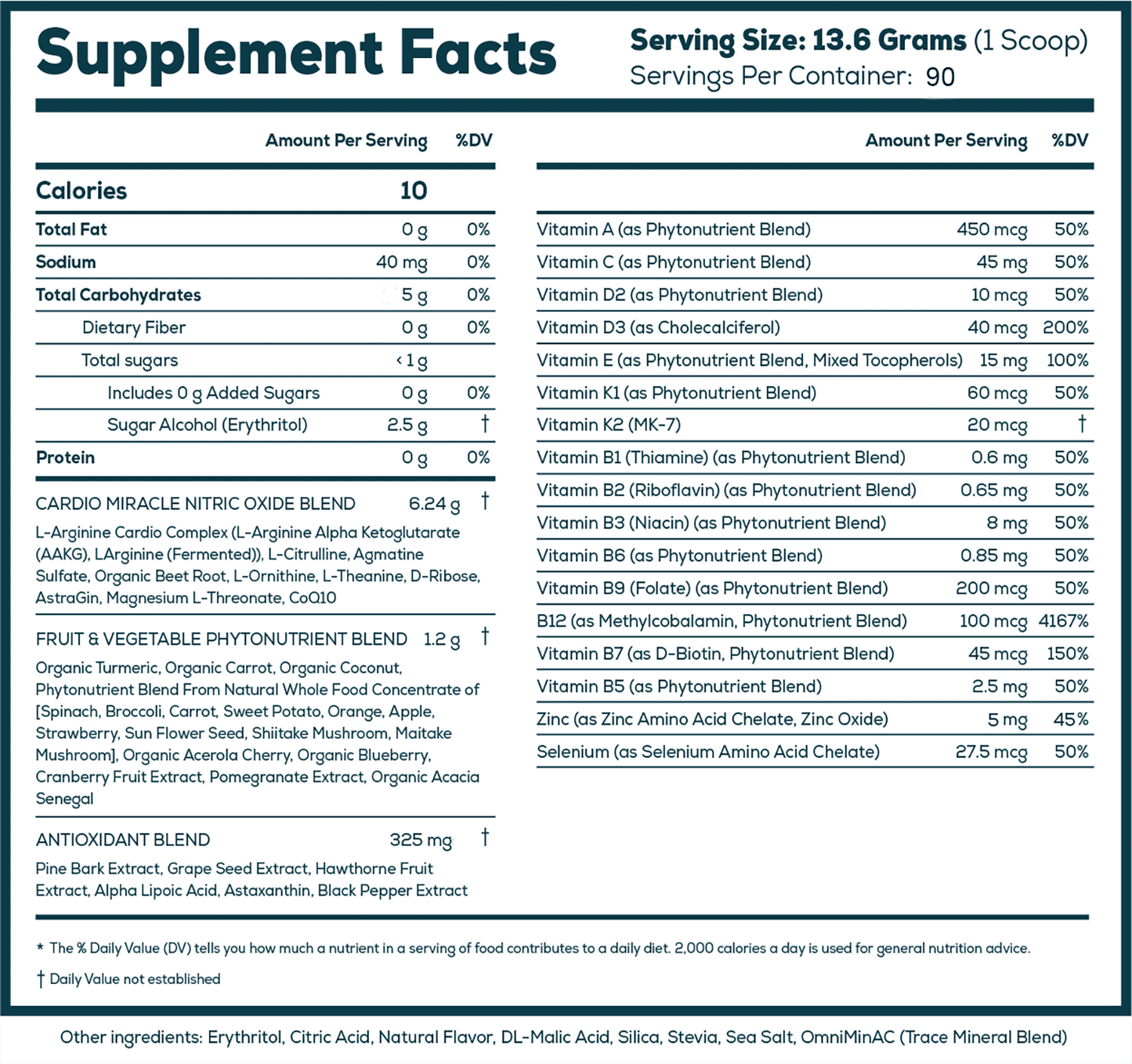 CARDIO MIRACLE (90-Servings)