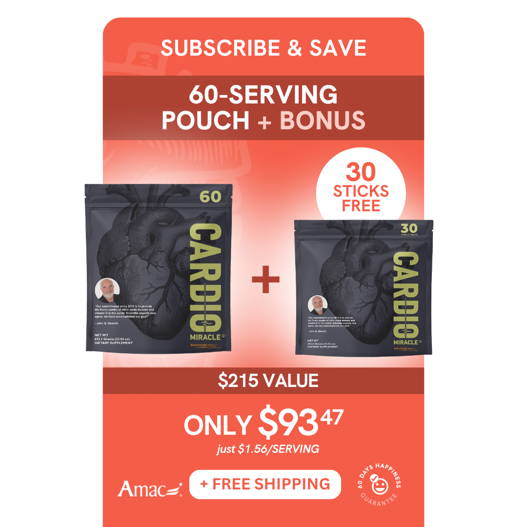 60-Serving Pouch & Free One-Time Bonus 30-Single Serving Sticks AMAC